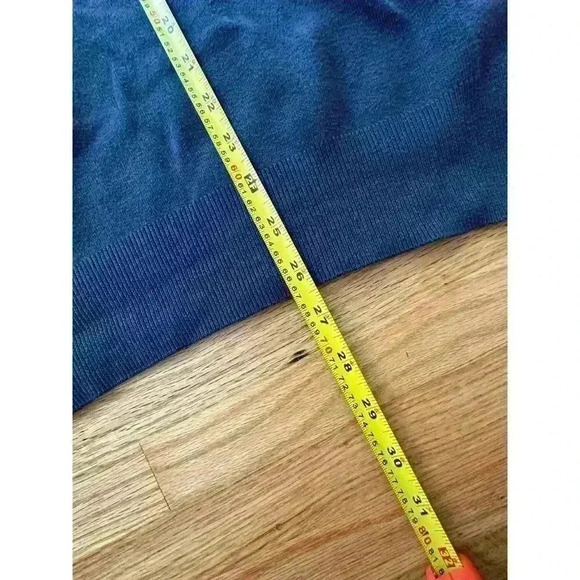 Vintage 90s Sweater Vest V-Neck Navy Blue Red Pony Preppy Academia l SIZE XL - Picture 2 of 6